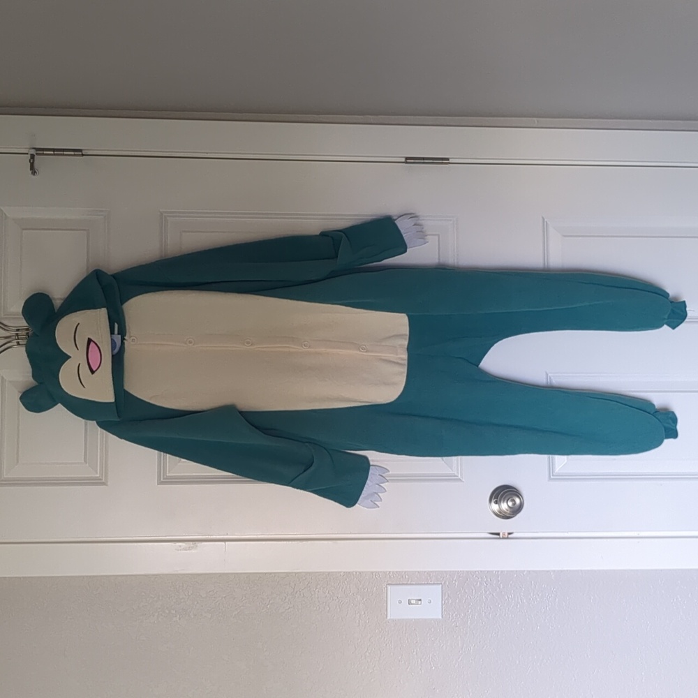 Teal and Cream Snorlax Onesie